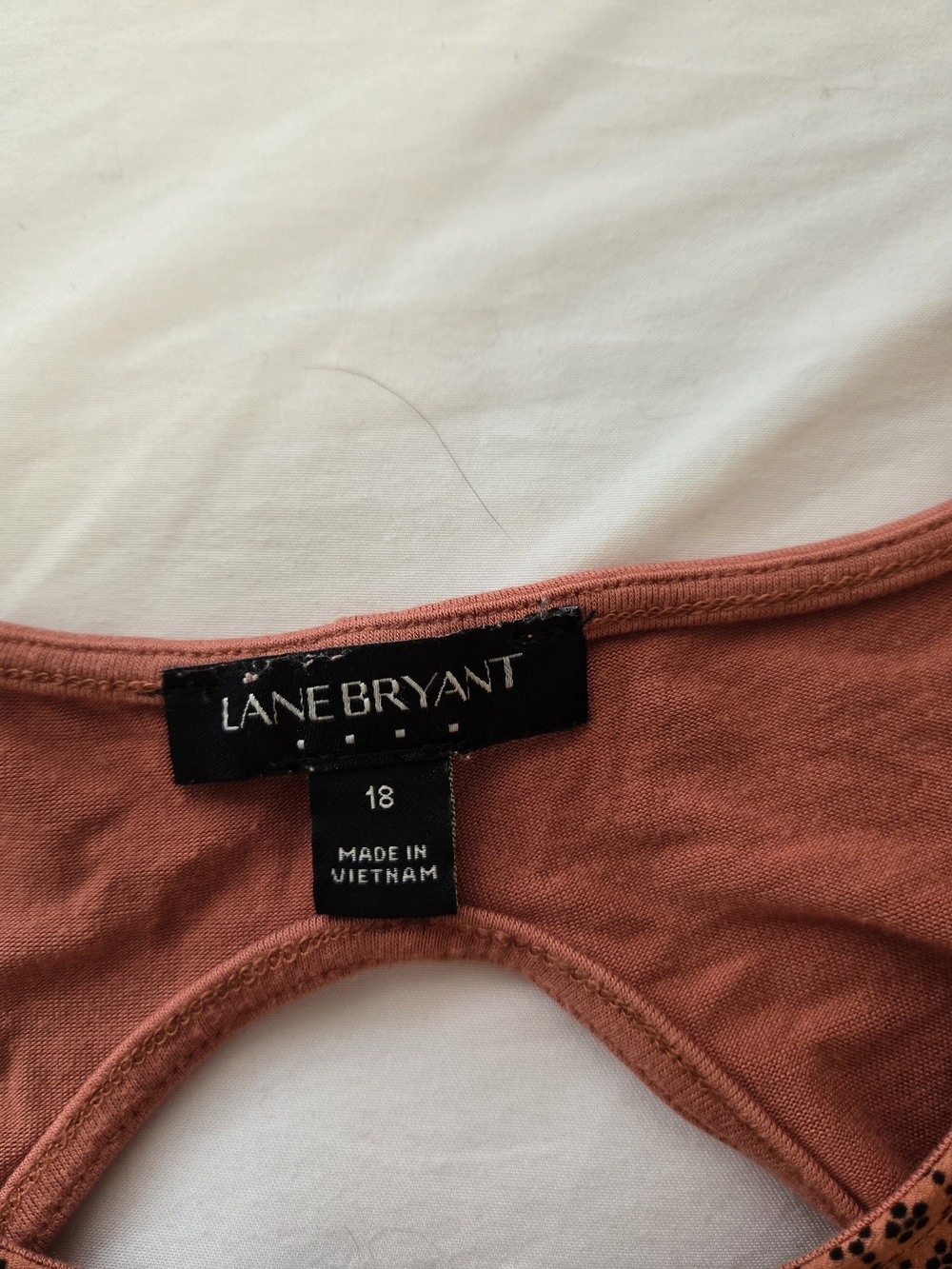 Lane Bryant Rust-Colored Bandeau Top